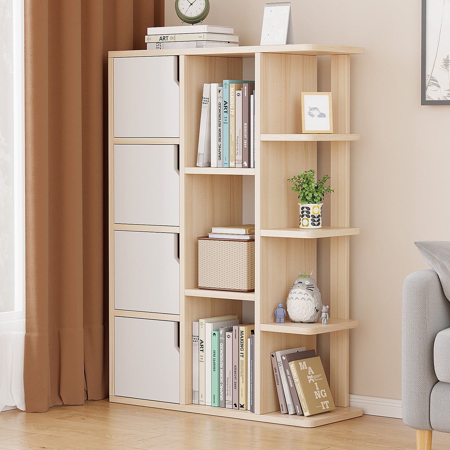 Aidan 11-Shelf Organizer Bookcase Cabinet