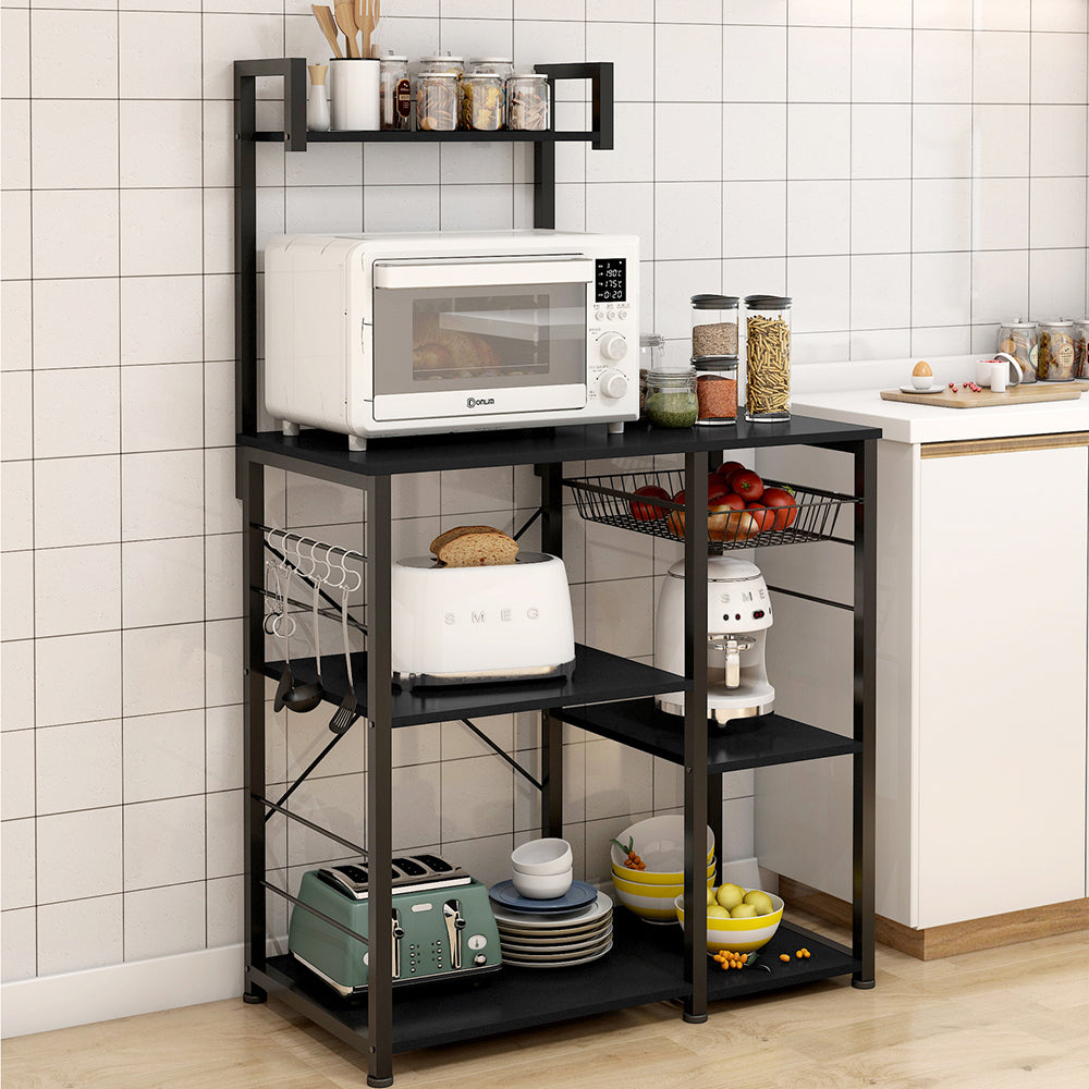 Happy Home Kitchen Organizer & Workbench w/Storage Shelves