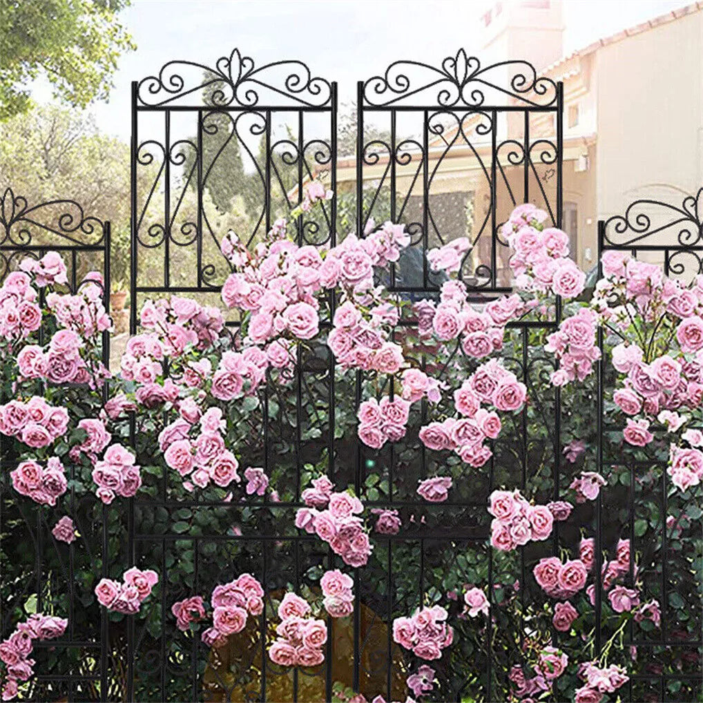 Metal Garden Trellis/Fence. Set of 2. 3 Designs