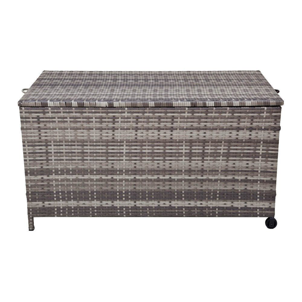 Outdoor PE Wicker Storage Box 320L- Grey