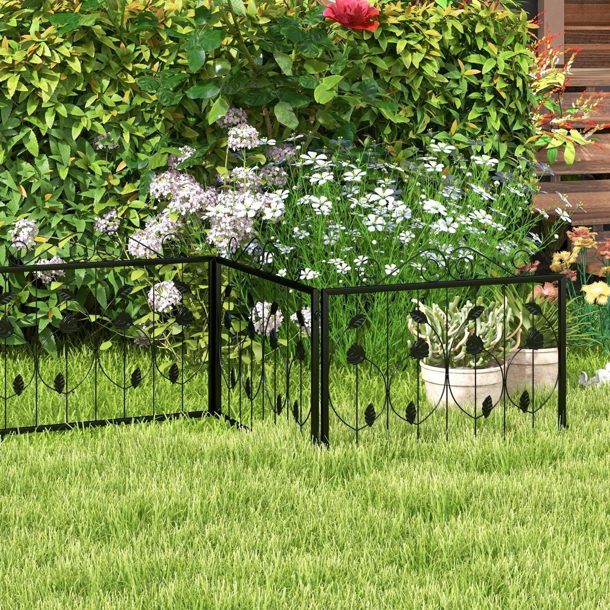 Wistia Decorative Garden Fence w/8 Panels