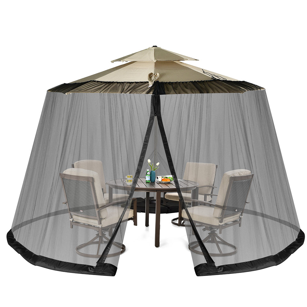 Campo 2.5-4m  Umbrella Mosquito Netting - 2 Double-Zippered Doors