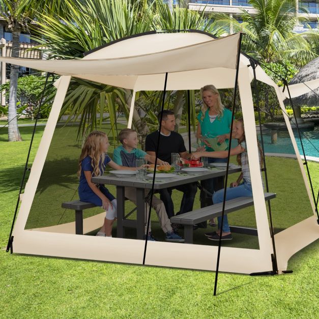 CountryLiving Portable Screen Dome Tent w/4-Side Mesh Walls