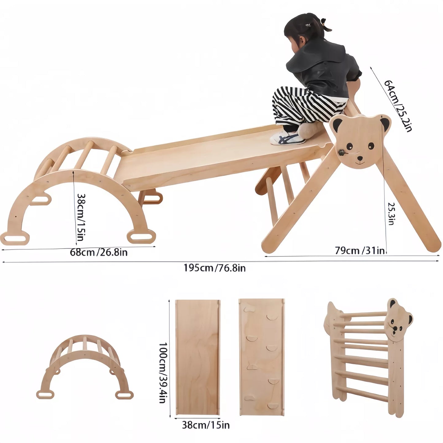 Activa Montessori 3-in-1 Kids Climber Set