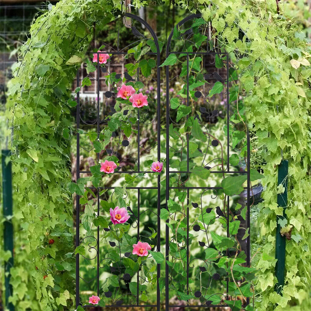 Metal Garden Trellis/Fence. Set of 2. 3 Designs