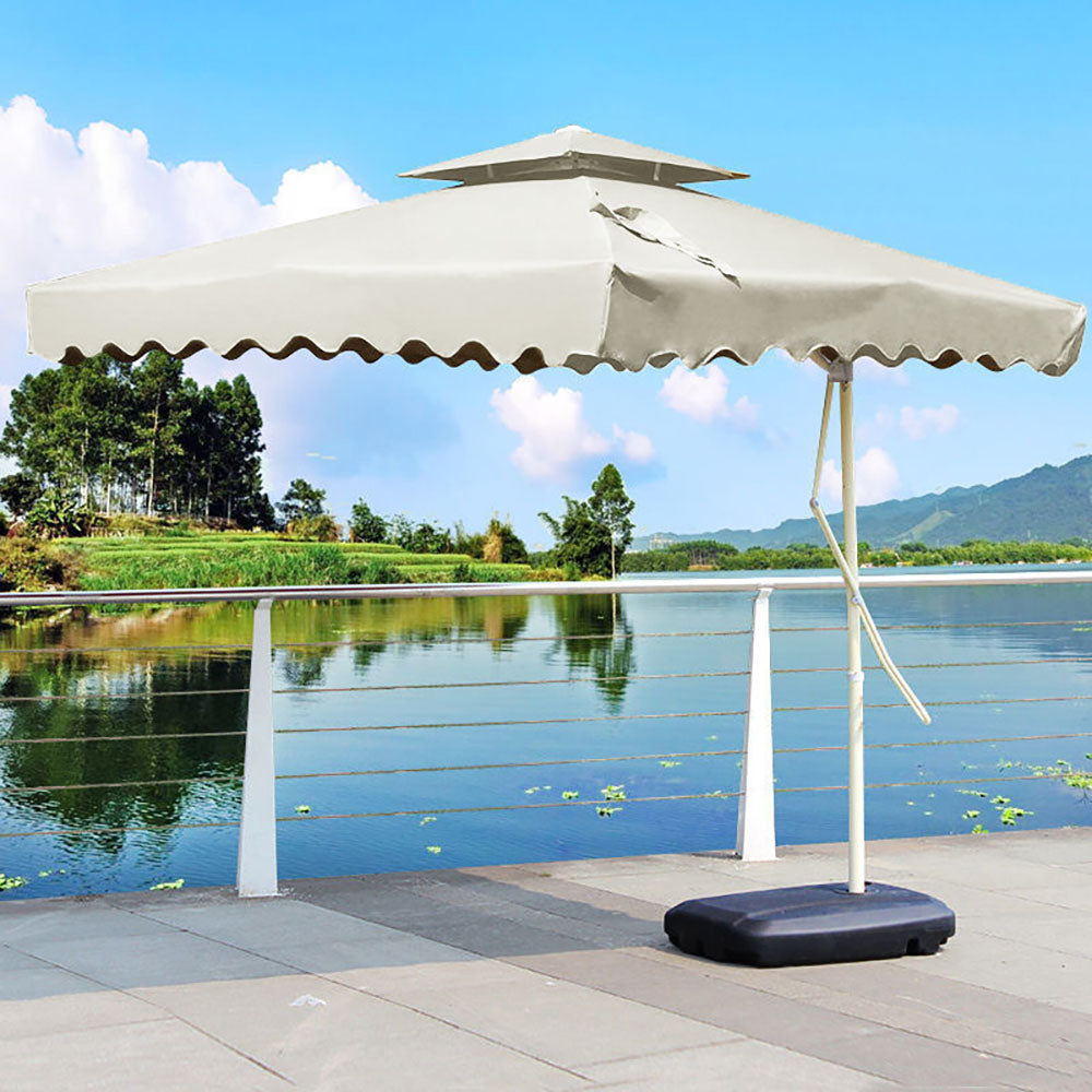 Villa Cantilever Garden Shade & Umbrella - 3.0 & 3.5m Diagonal Diameter