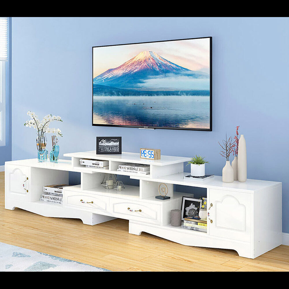 Kaia Luxury Adjustable Extendable TV Cabinet w/Adjustable Storage