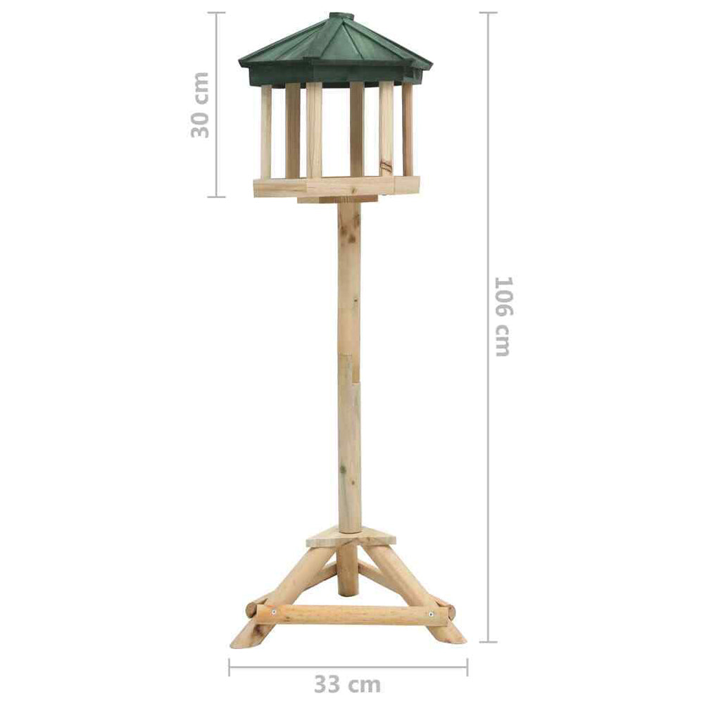 Standing Bird Feeder in Solid Firwood --- 33x106 cm