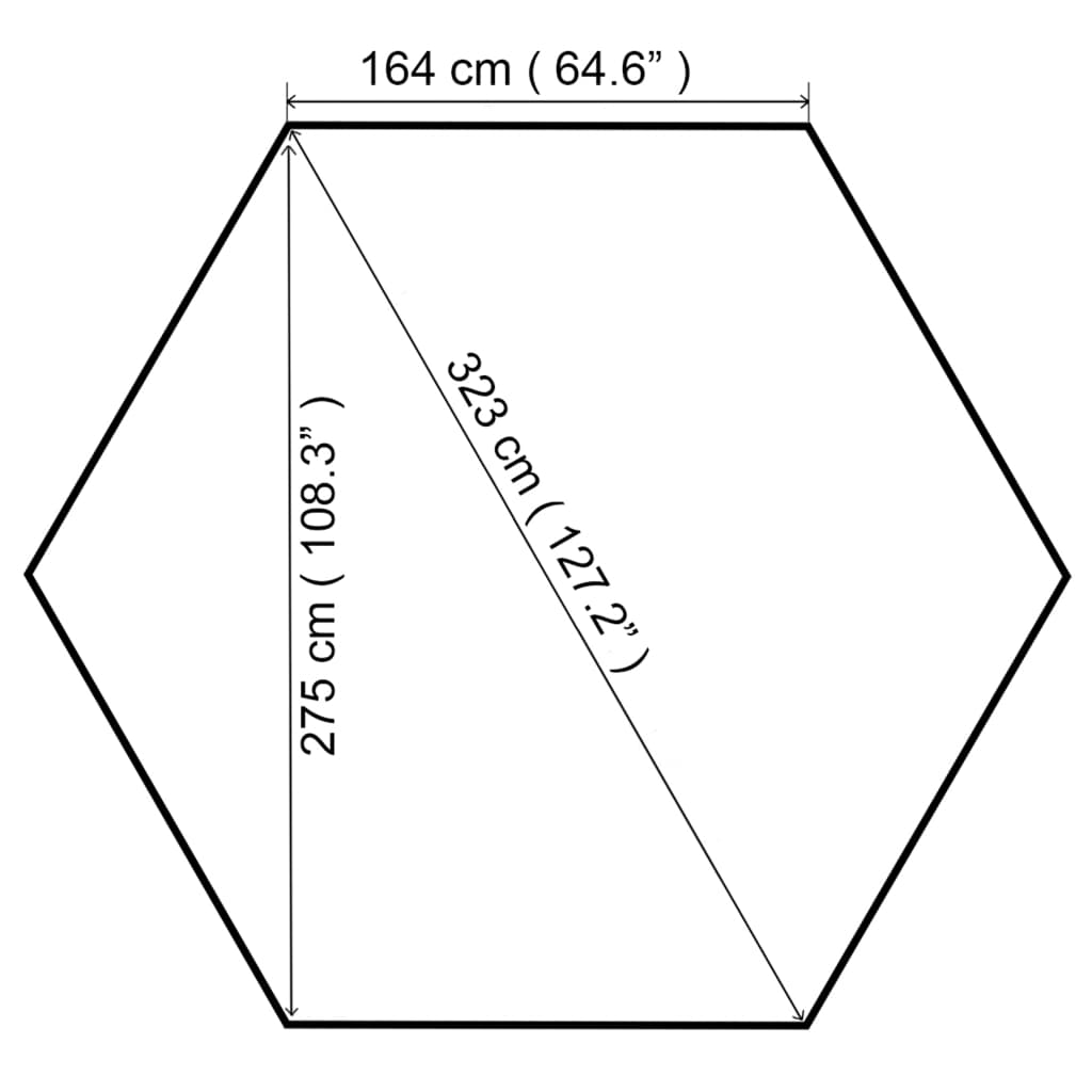 Valencia Deluxe Hexagon Gazebo - 3 Colours