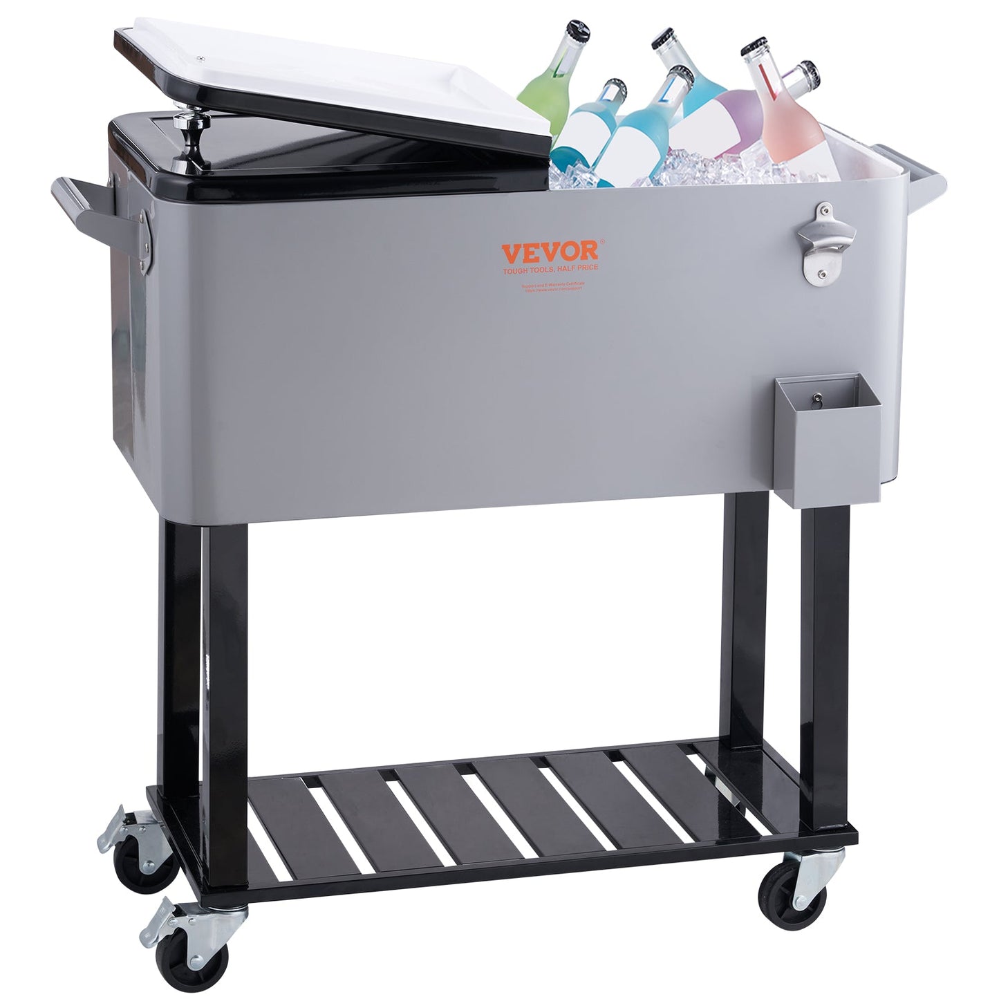 PartyTime Rolling Cooler Cart w/Drainage - 4 Designs