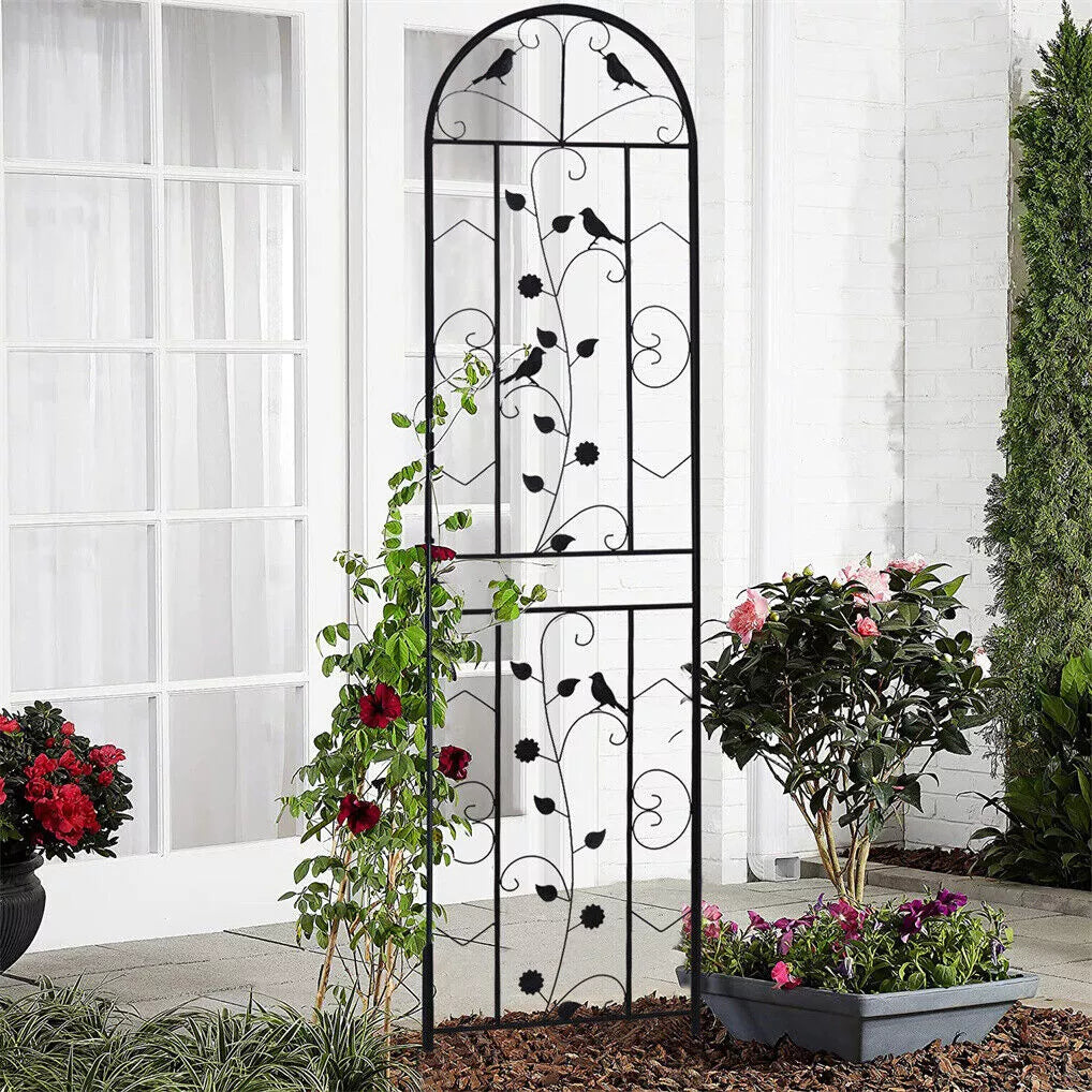 Metal Garden Trellis/Fence. Set of 2. 3 Designs