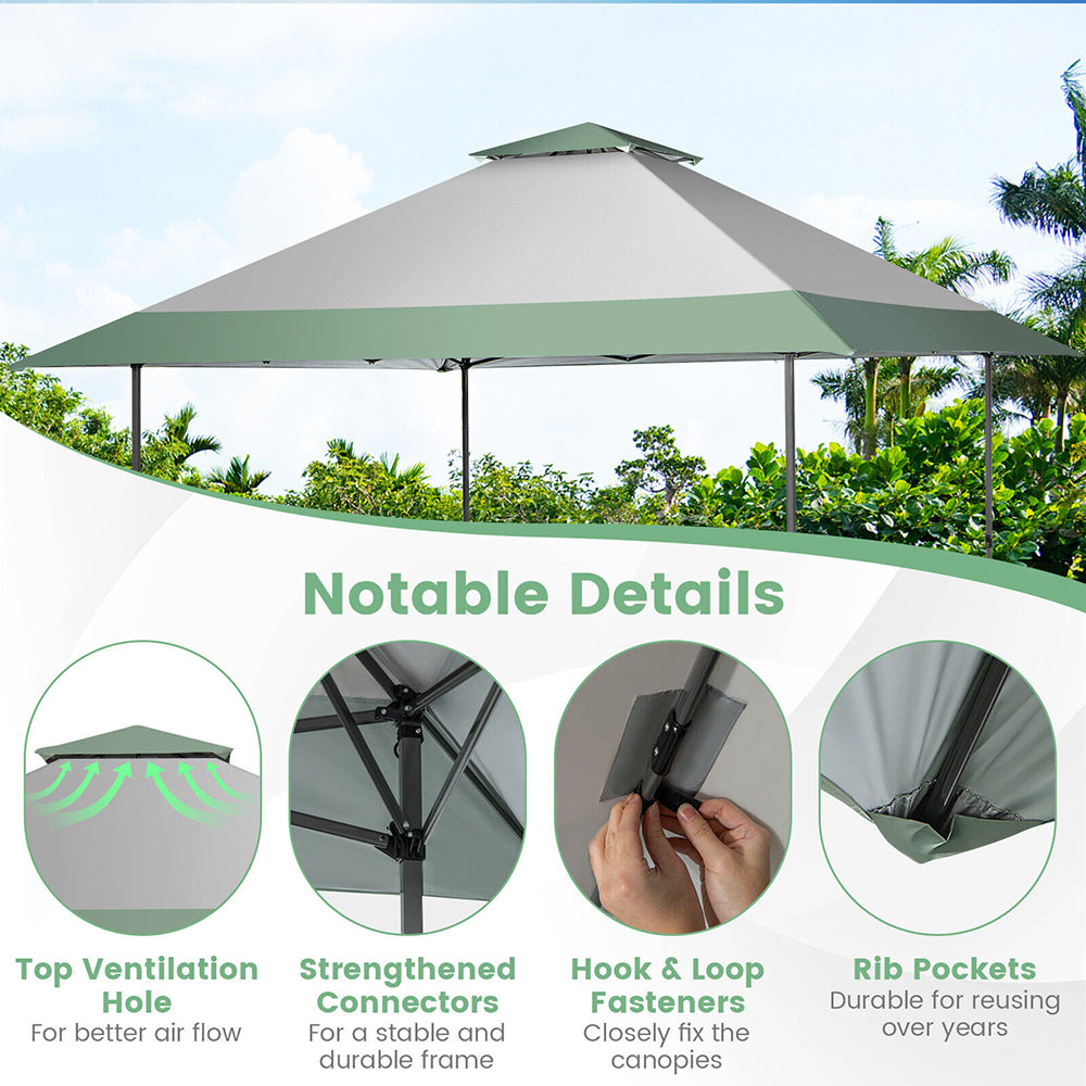 Funair Pop Up Gazebo/Marquee w/Ventilation Hole - 2 Size/Colours