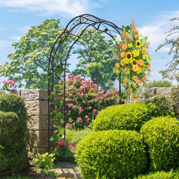 Rousillon 2.5M Garden Arch/Arbour and Trellis