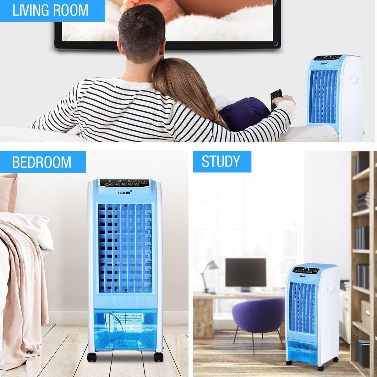 Chill 7L Portable Evaporative Air Cooler/Ice Crystal Fan & Humidifier