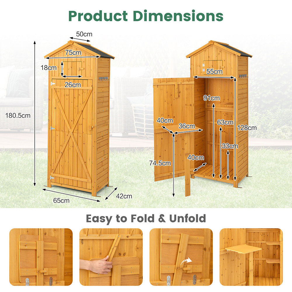 Bonza Potting Shed & Lockable Storage Cabinet