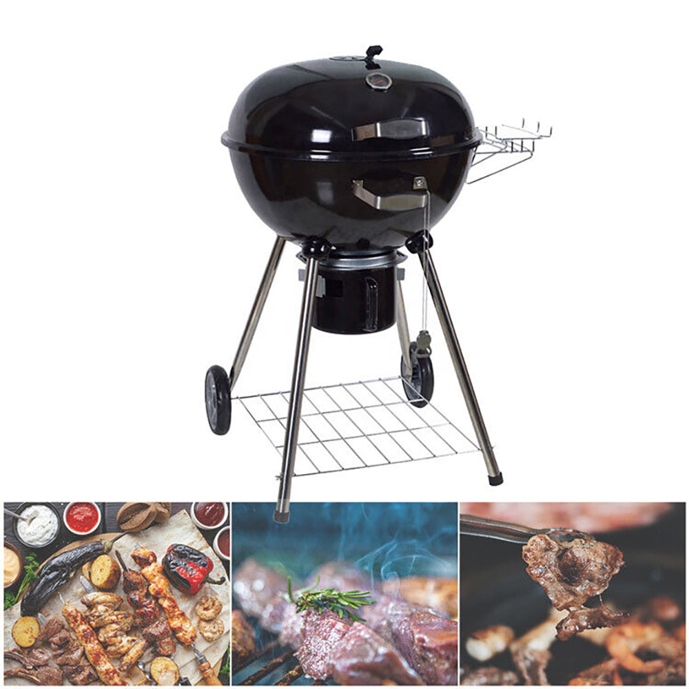 Vigo Portable Enamel BBQ Kettle Charcoal Grill