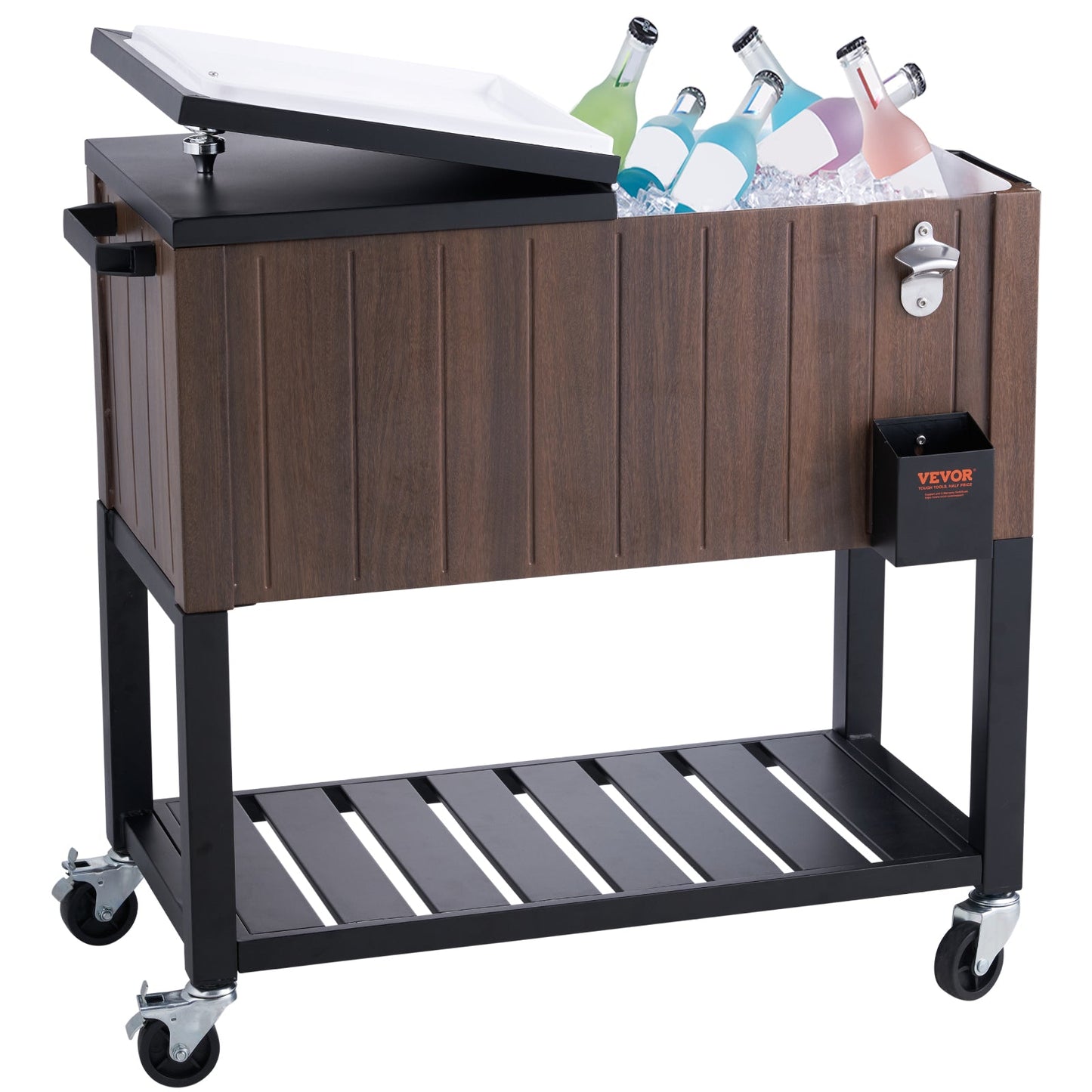 PartyTime Rolling Cooler Cart w/Drainage - 4 Designs