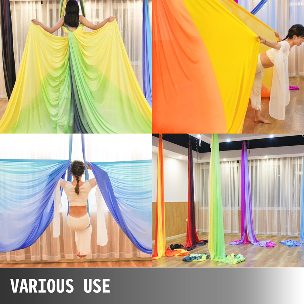 Aerial Silk 10x2.8M Yoga Swing Hammock & Trapeze