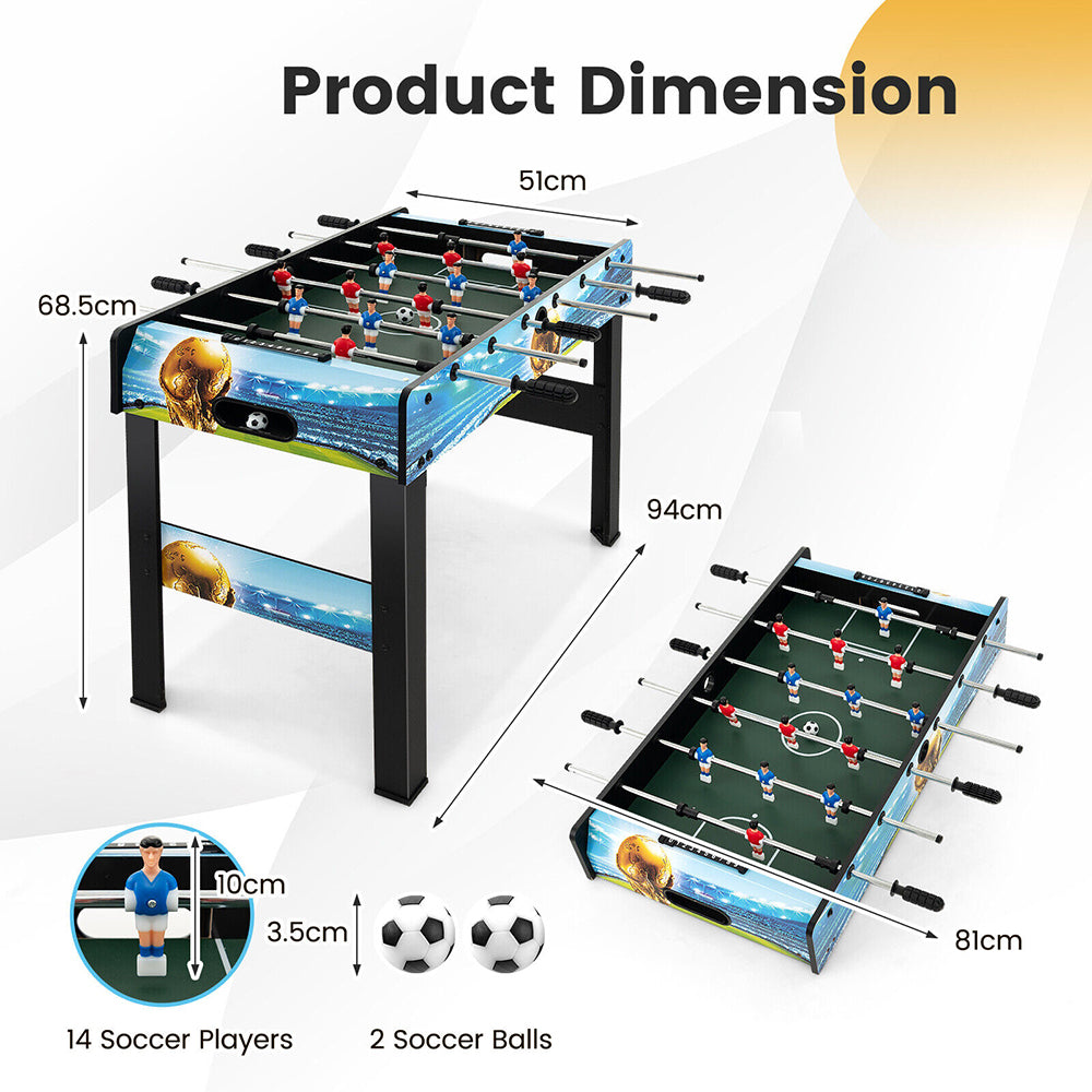 2 in 1 Foosball Table w/ Removable Legs