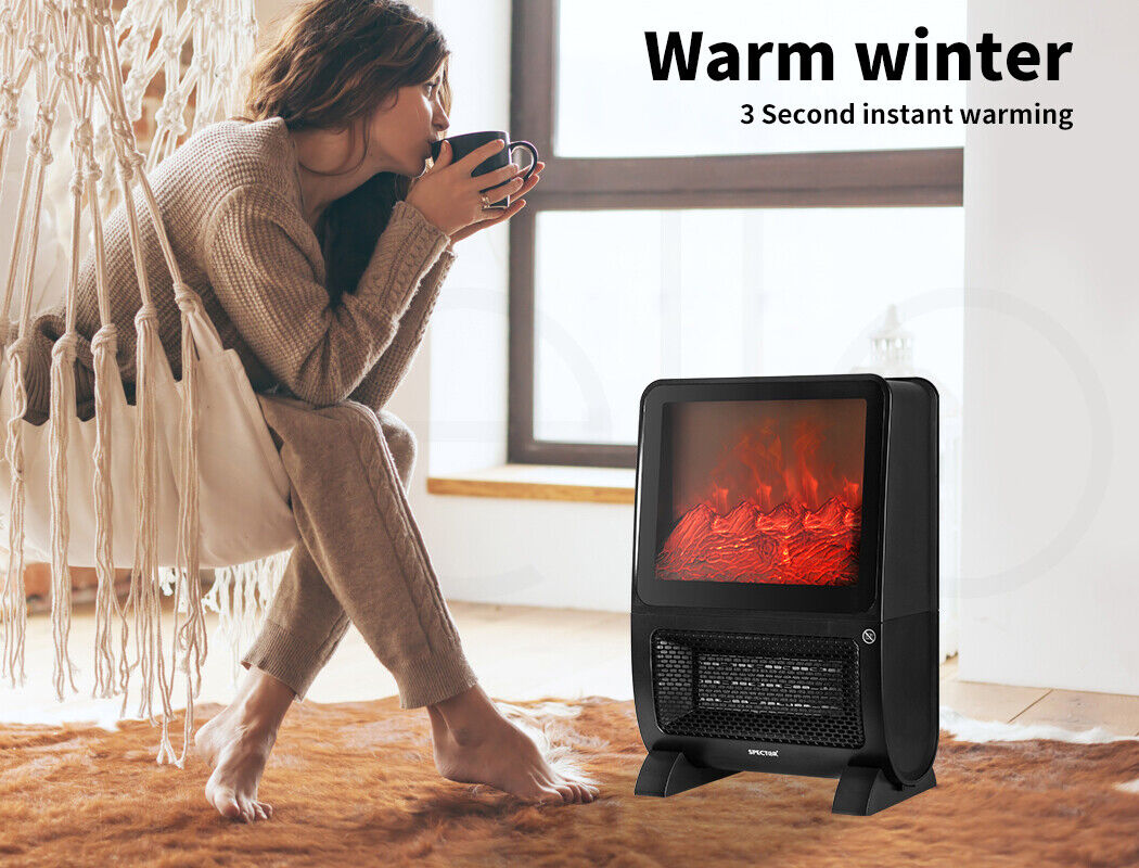 Aura Portable Electric Heater 2000W w/3D Fire