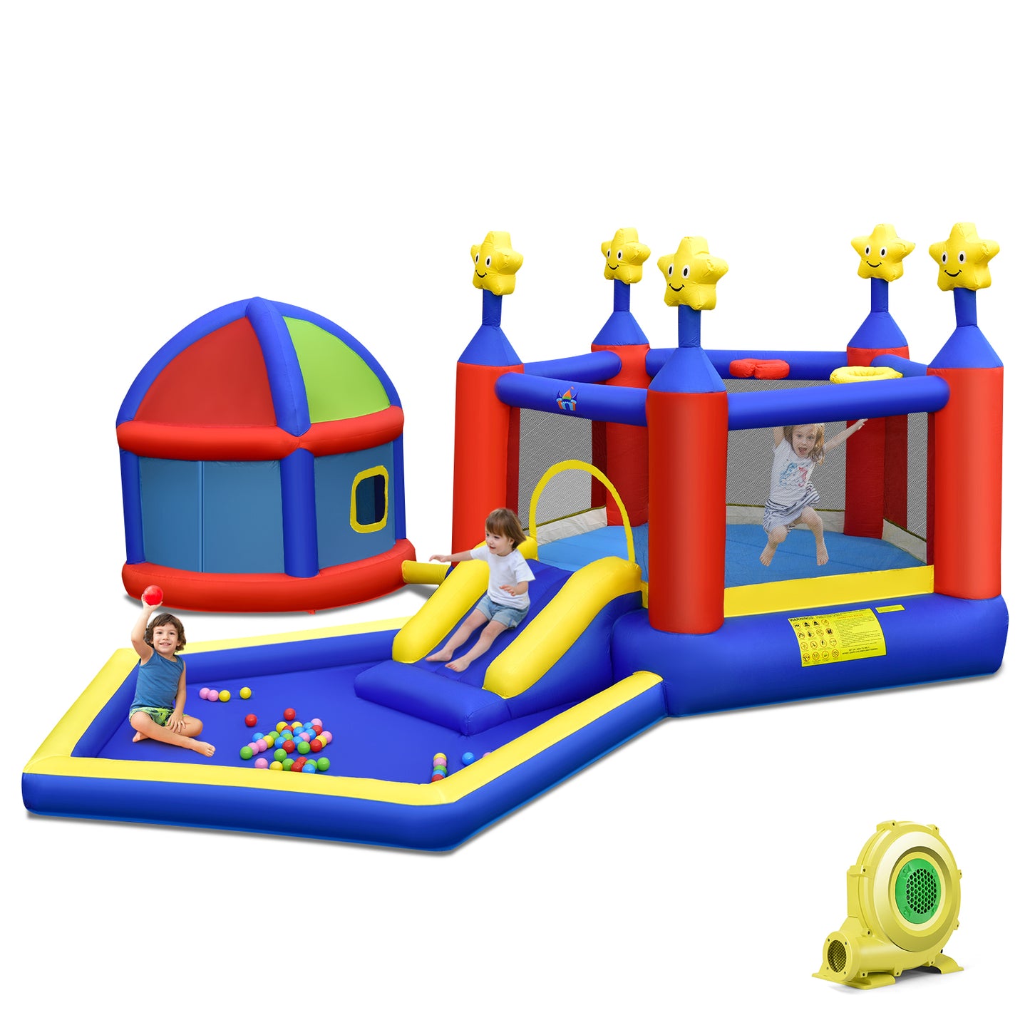 SunFun Inflatable Bounce House/Jumping Castle w/Extras