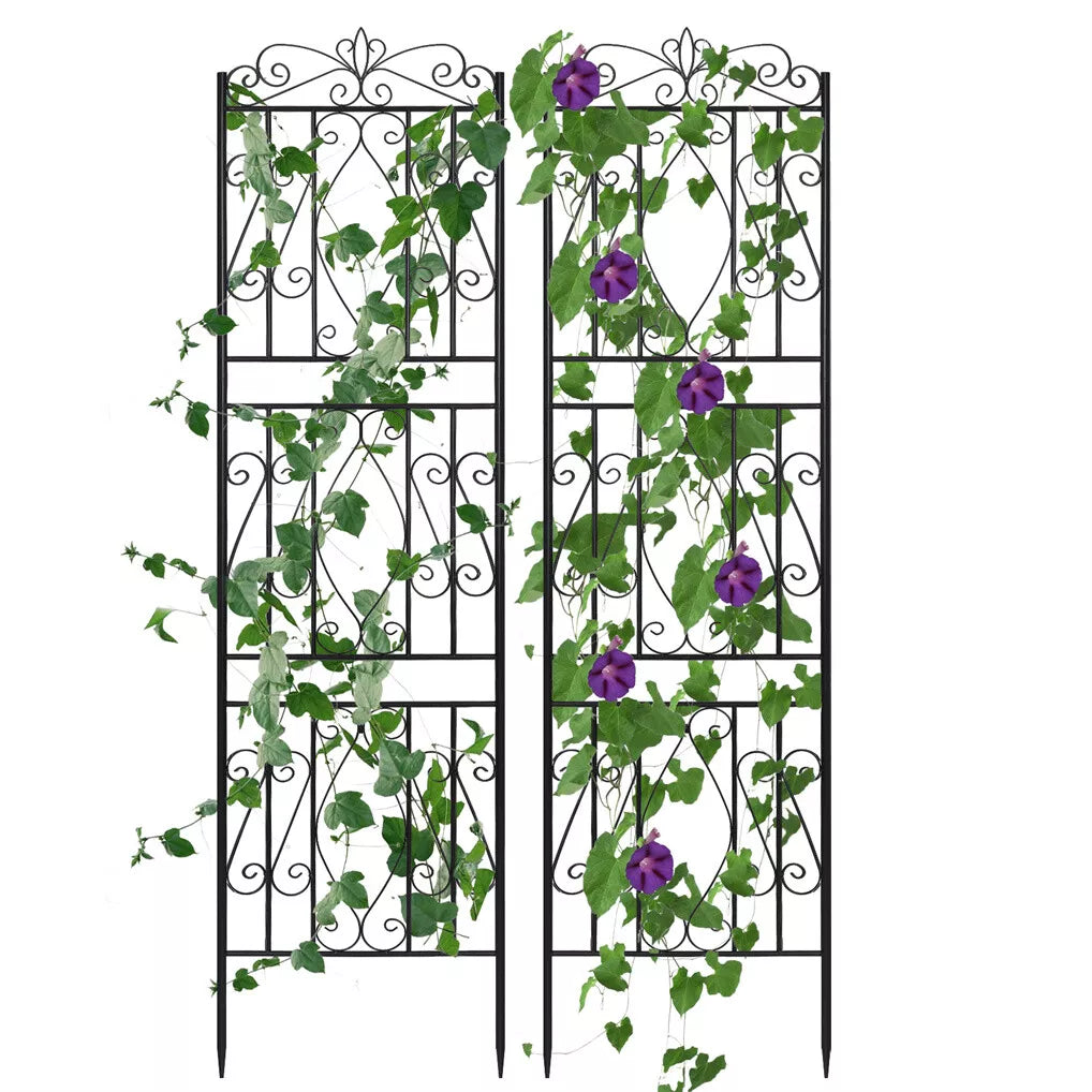 Metal Garden Trellis/Fence. Set of 2. 3 Designs