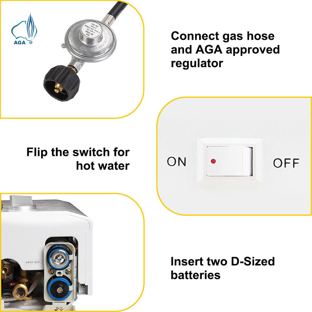 Portable LPG Gas Shower System