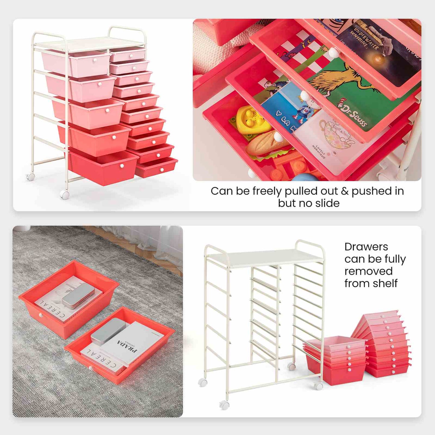 15 Drawer Rolling Storage