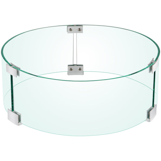 Firepit Wind & Guard in Tempered Glass - 2 Sizes