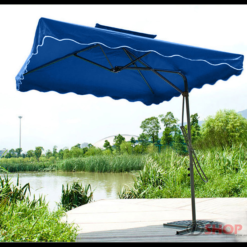 Villa Cantilever Garden Shade & Umbrella - 3.0 & 3.5m Diagonal Diameter