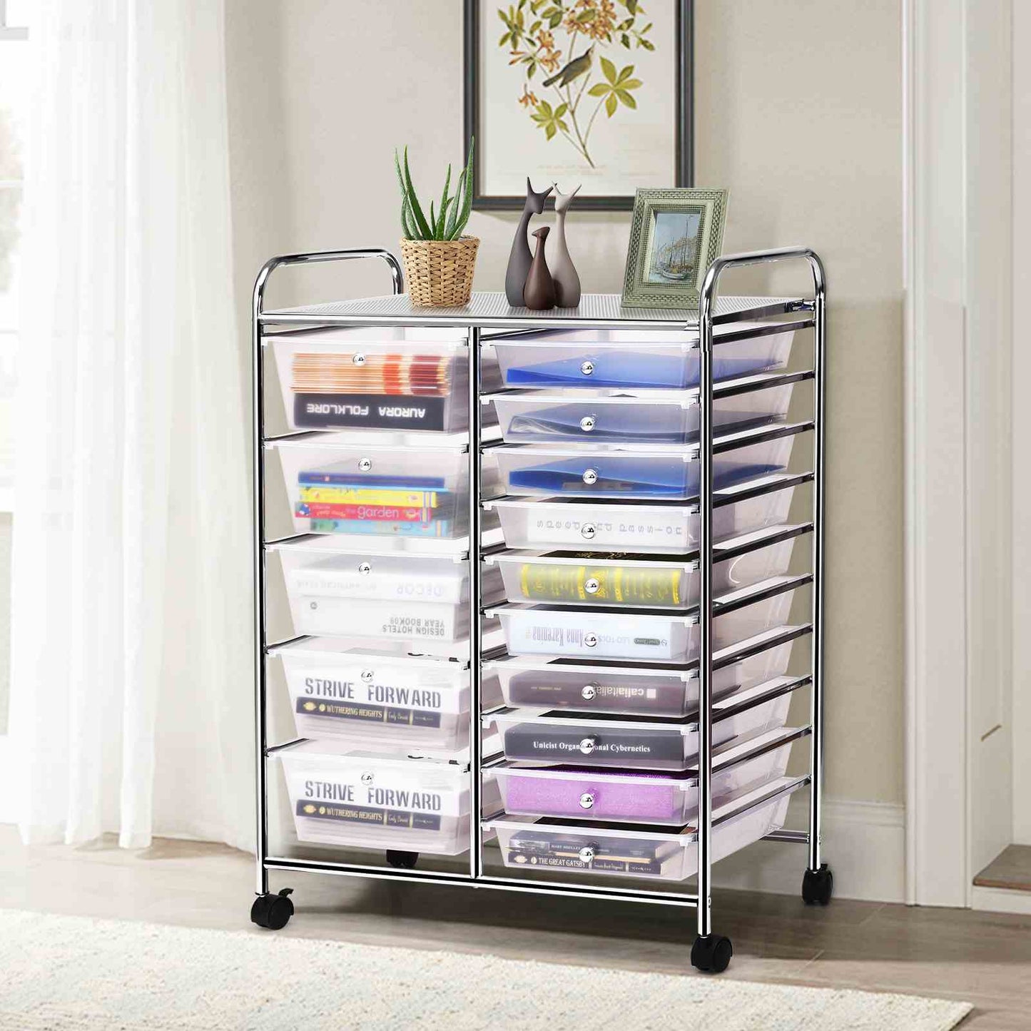 15 Drawer Rolling Storage