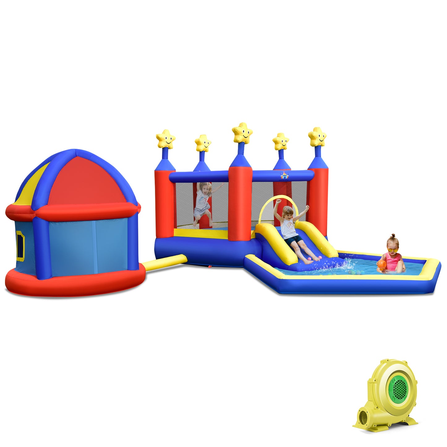 SunFun Inflatable Bounce House/Jumping Castle w/Extras