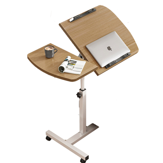 Tahoma 2-in-1 Adjustable Portabl Laptop Desk w/Wheels - 3 cols