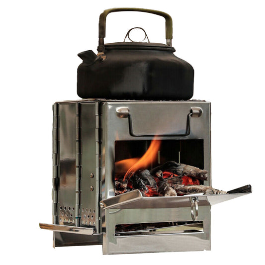 Mini Outdoor Folding Firewood Stove - Camping & BBQ