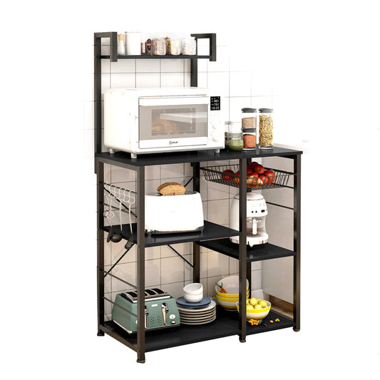 Happy Home Kitchen Organizer & Workbench w/Storage Shelves