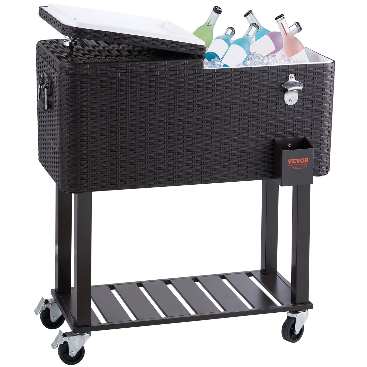 PartyTime Rolling Cooler Cart w/Drainage - 4 Designs