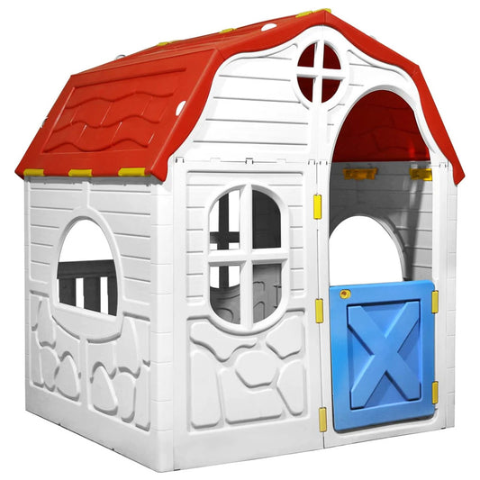 KidFun Foldable Playhouse with Working Door and Windows