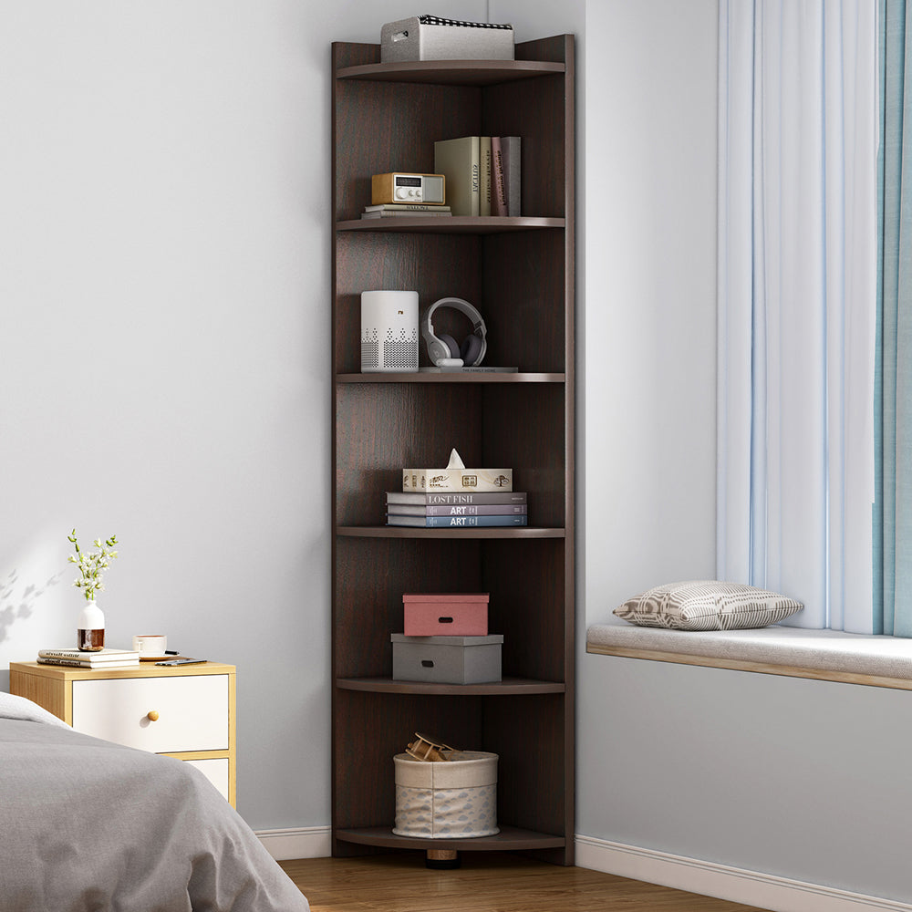 Renown 5 Tier Large & Stylish Wooden Corner Shelf Unit