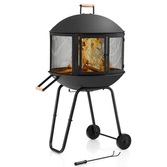 Zeno Mobile Firepit w/ Wheels