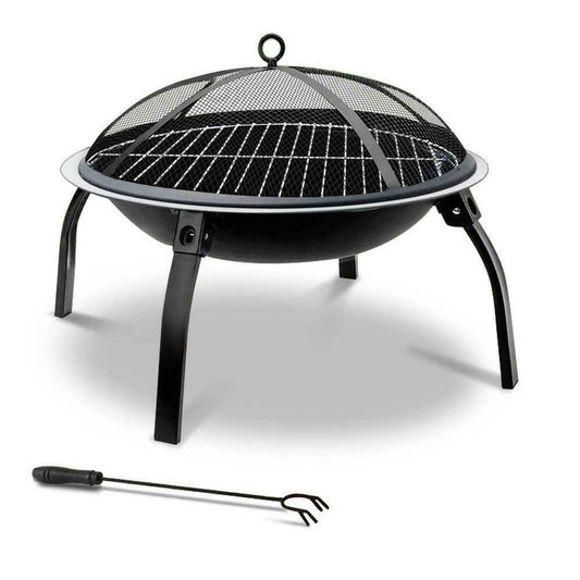 Portable Foldable Outdoor Fire Pit Fireplace : 22” and 30”