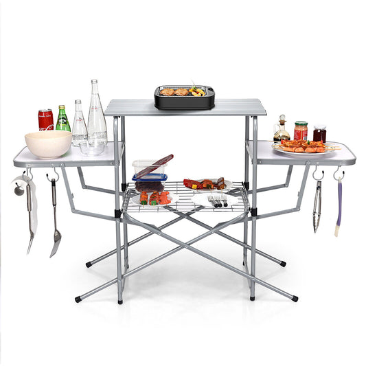 Foldable Camping Table/Grilling Stand Folding BBQ Table