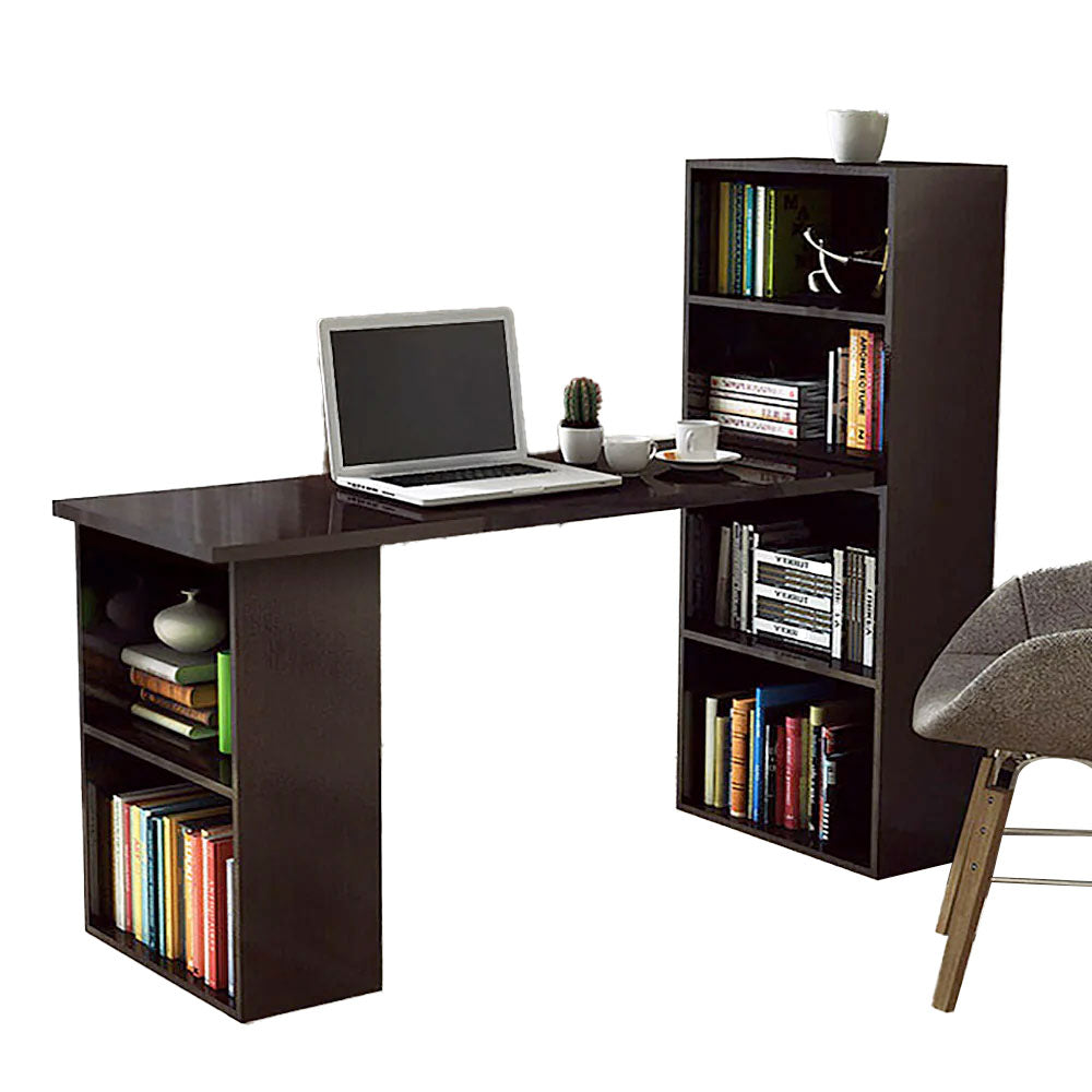 Revel Workstation/Computer Desk with 6 Storage Shelves