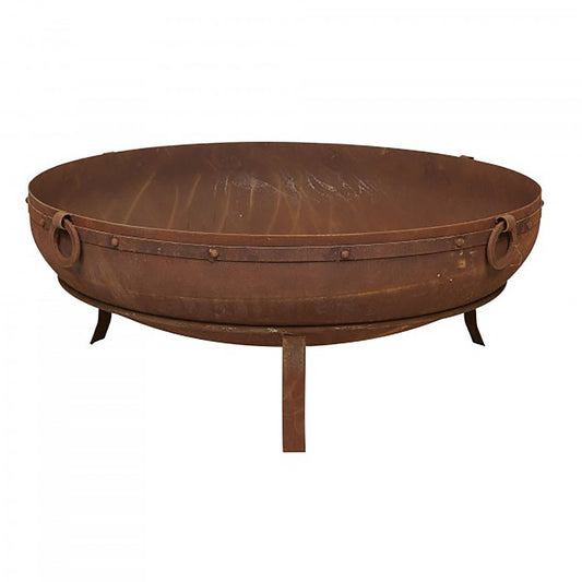 Classic Kadai Khumba Handbeaten Cauldron Firepit - 2 sizes 90cm and 120cm - Deluxe Home Delight