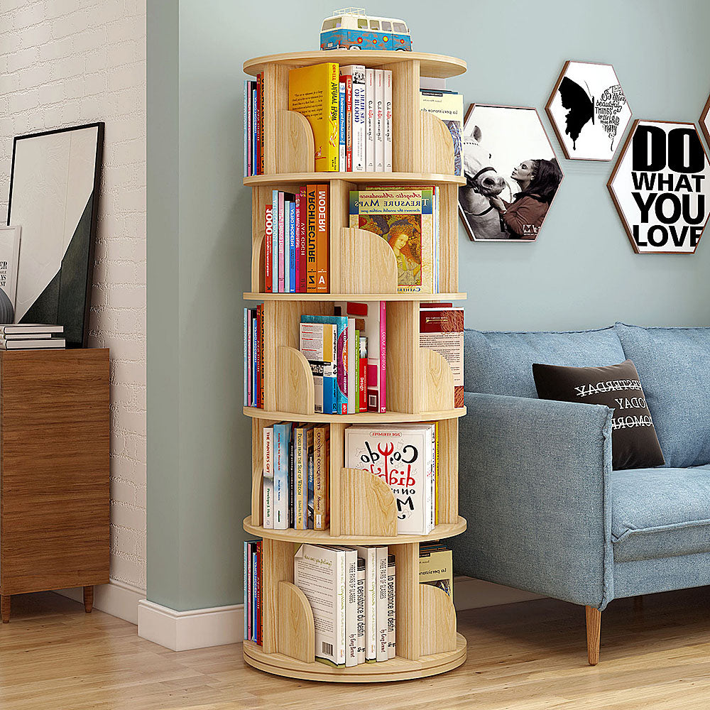 Avanta 360-degree Rotating 3, 4 & 5 Tier Display Shelf/Bookcases