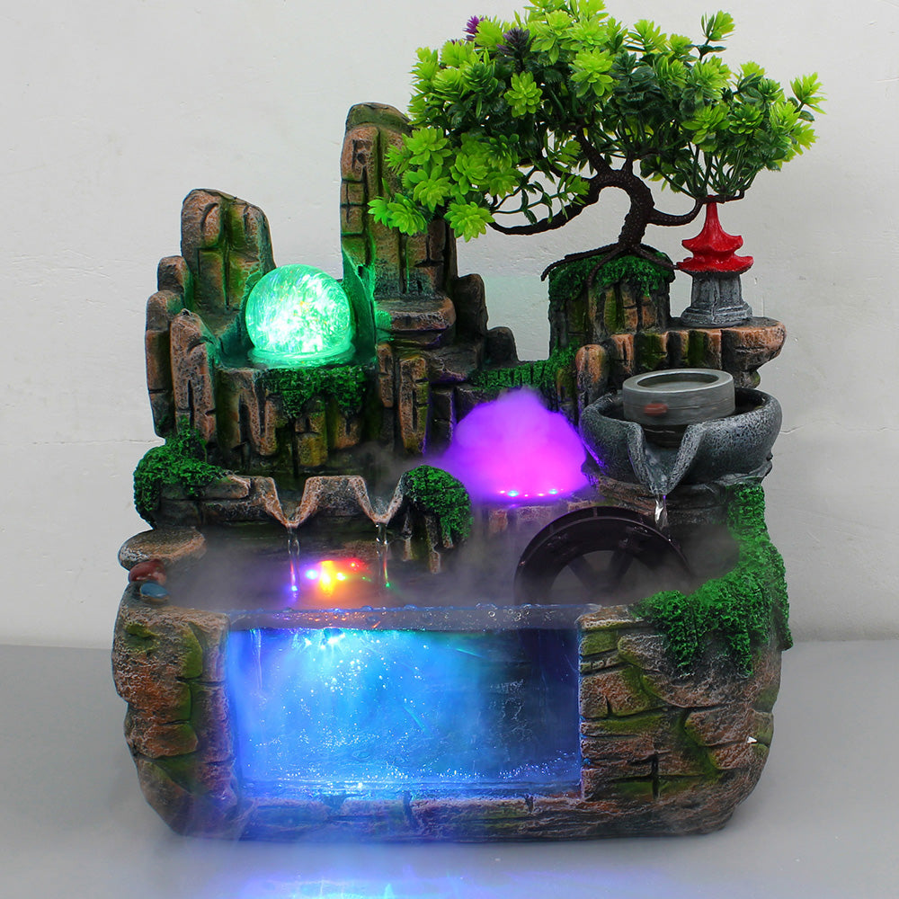 Fountain/Water Feature Ornament with Fish Tank