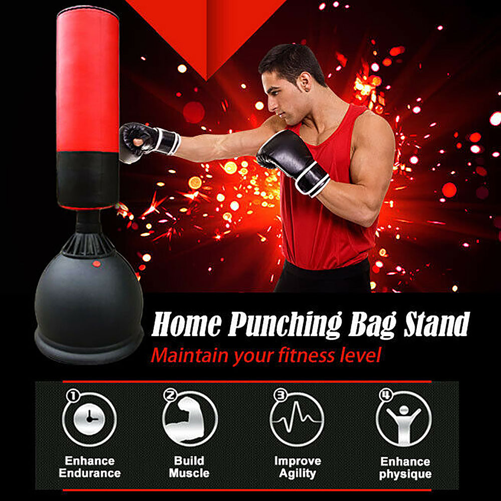 165CM Home Gym Free Standing Kick Boxing & Punching Bag Bag MMA UFC - Deluxe Home Delight