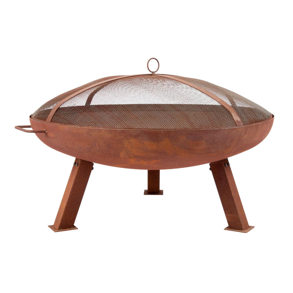 Freya Mesh-Lidded Rustic Fire Pit