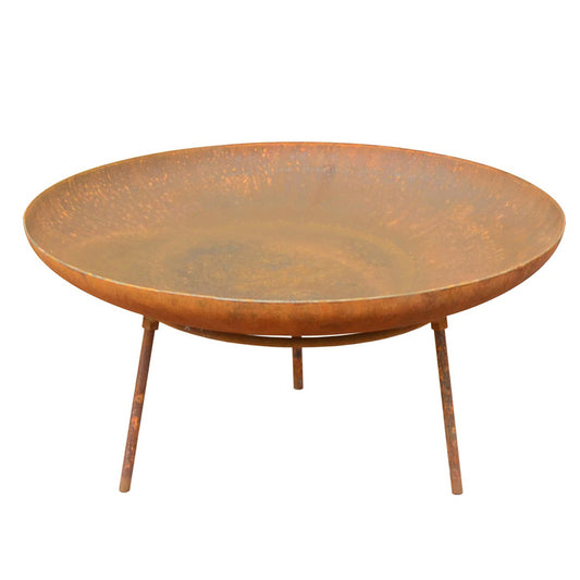 Fiore Rust Round Bowl Fire Pit