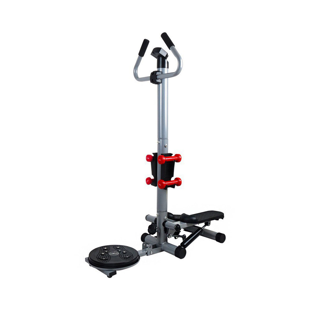 3 in 1 Twist Stepper with Handle Bar, Twister & Dumbbells - Deluxe Home Delight