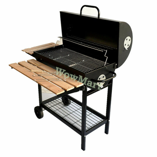 Amigo Chrome-Plated Big Charcoal BBQ w/Hood - 110 X 72 X 102cm